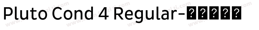Pluto Cond 4 Regular字体转换